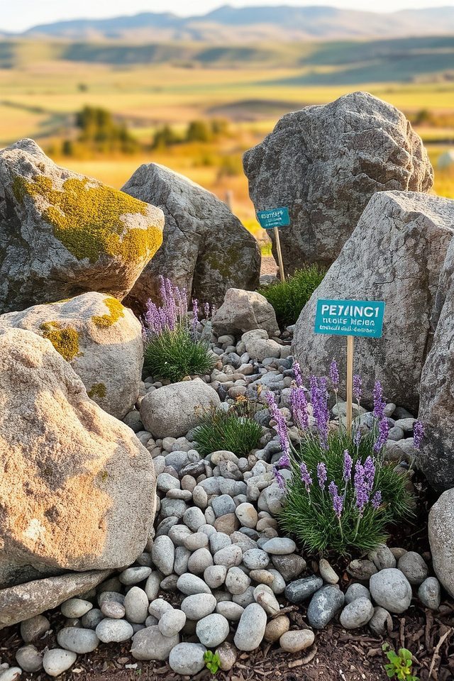 decorative boulders for windbreaks