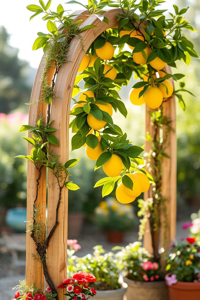 diy lemon tree support