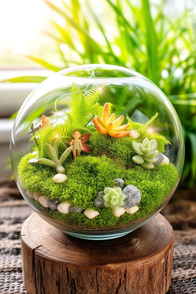 diy miniature glass gardens