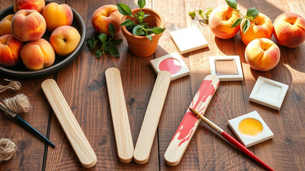 diy peach tree labels