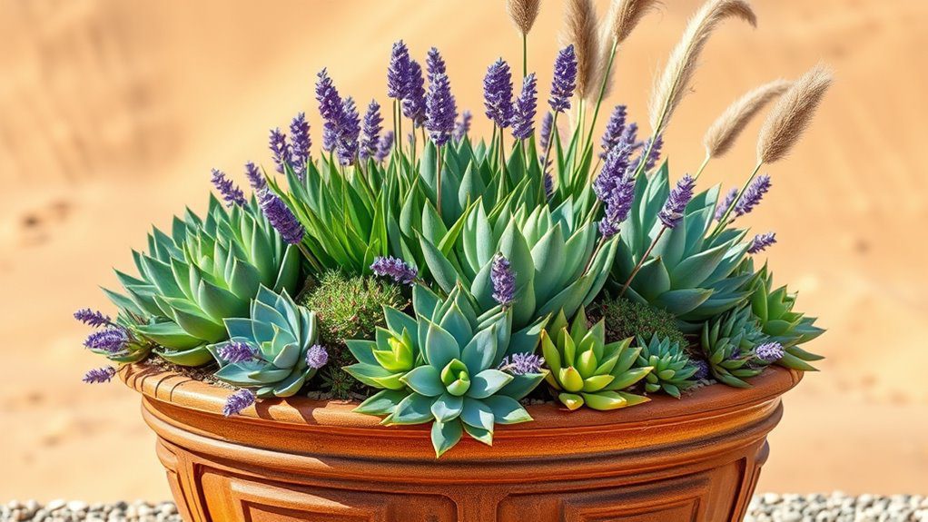 drought resistant container garden arrangements