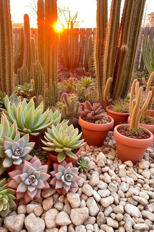 drought resistant succulent garden design