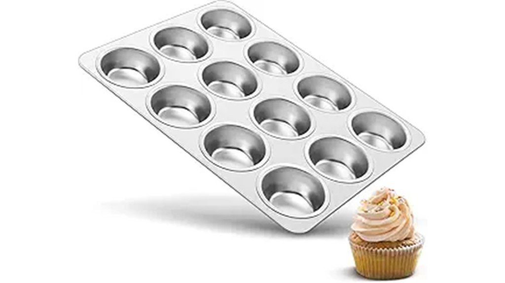 durable stainless steel muffin pan