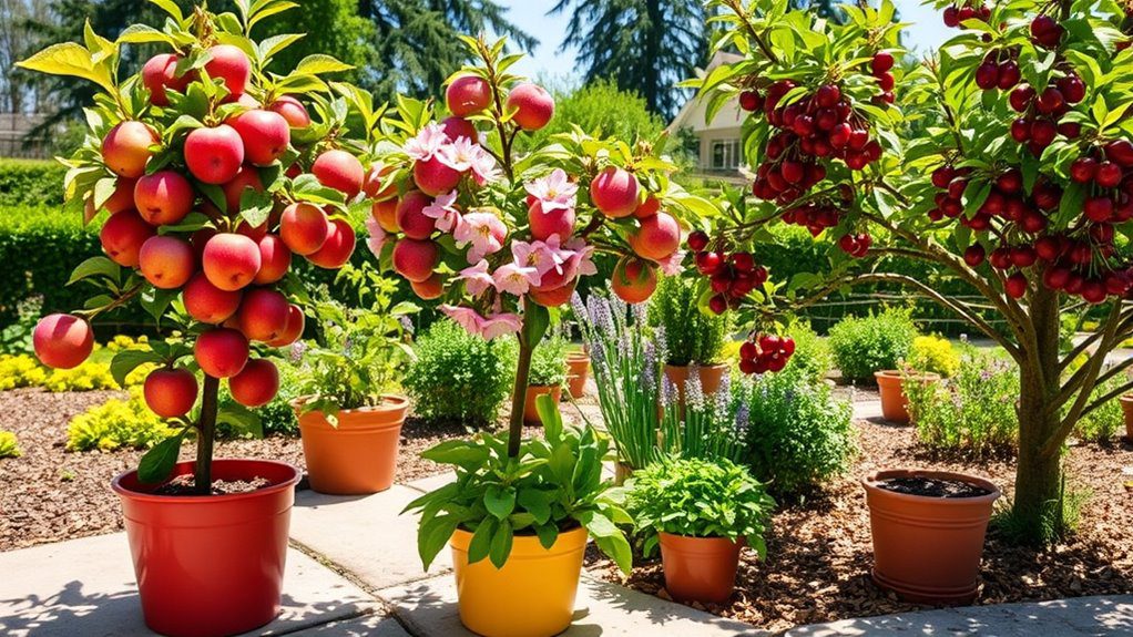 dwarf fruit trees thriving