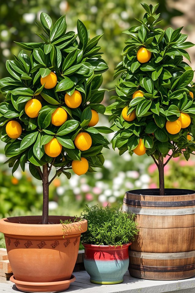 dwarf lemon trees for containers