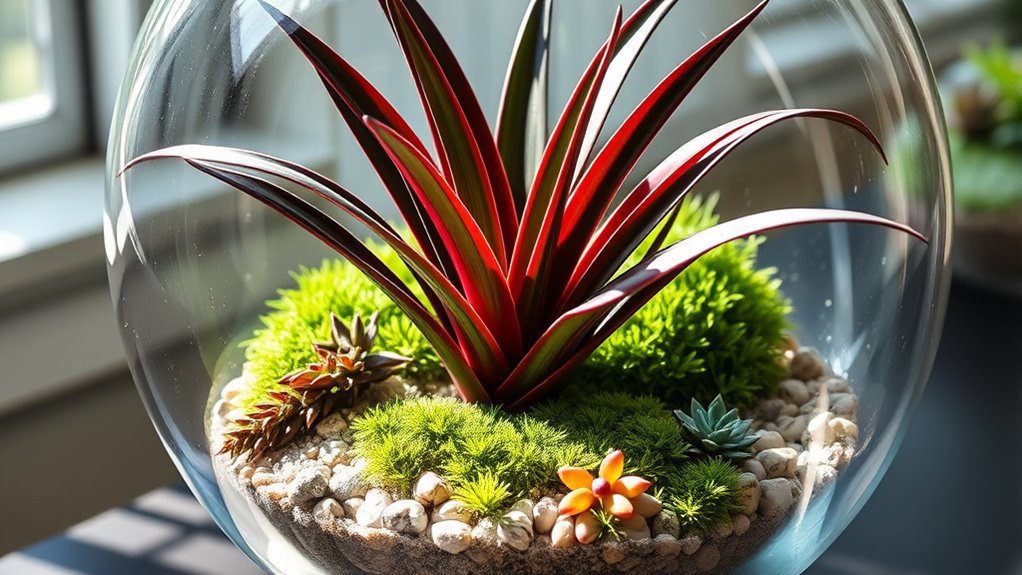 dynamic low maintenance terrarium focal point