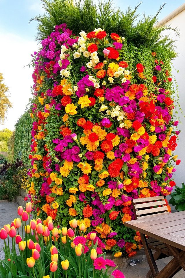 dynamic seasonal flower display