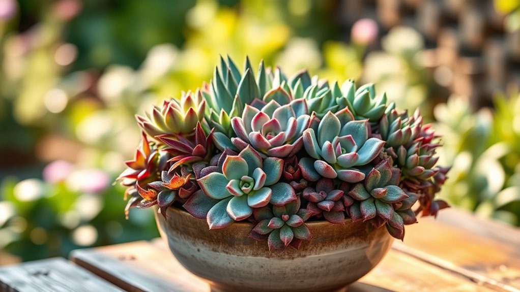 easy care succulent arrangements