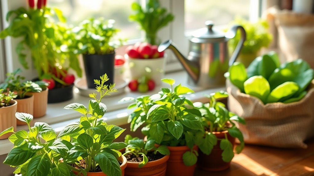 easy herbs and vegetables