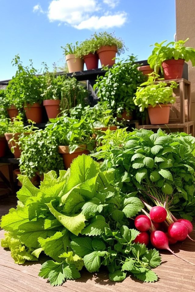easy to grow terrace vegetables