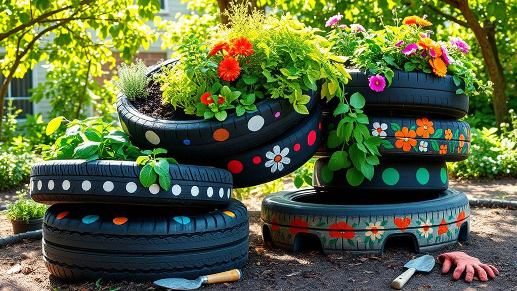 eco friendly tire garden beds