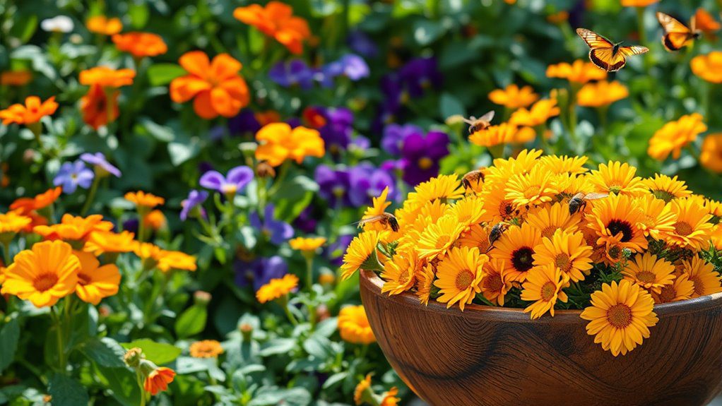 edible floral garden design