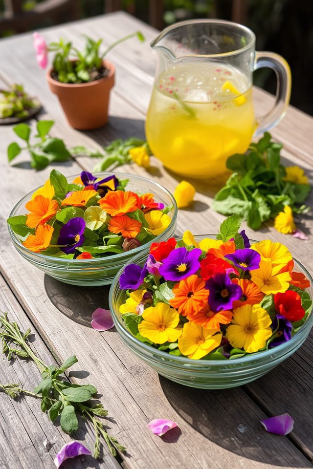 edible flowers enhance gardens