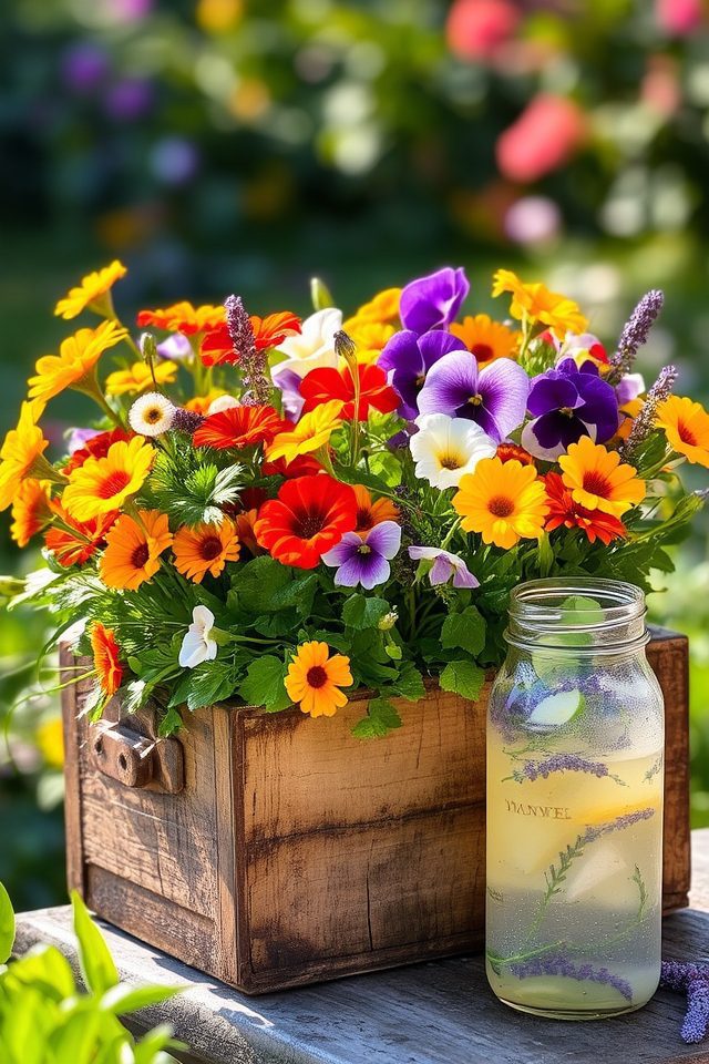 edible flowers enhance gardens