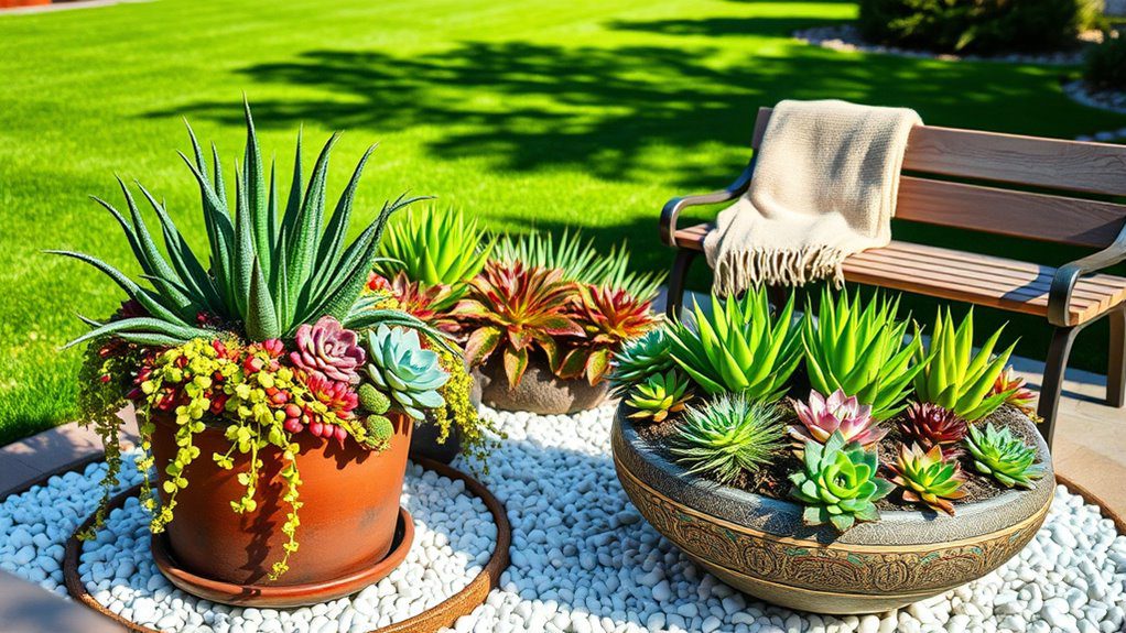 effortless succulent garden displays