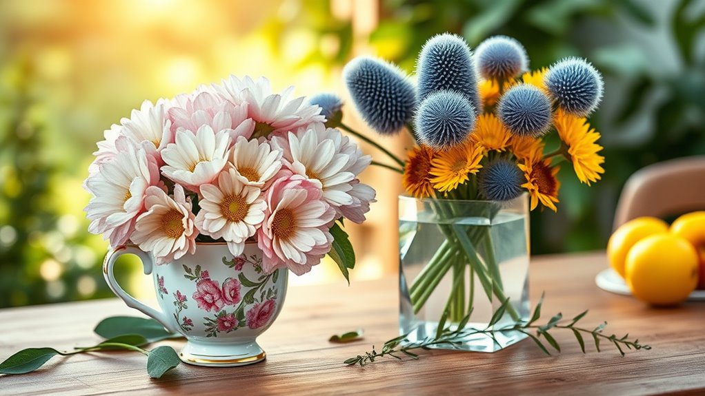 elegance through floral arrangements