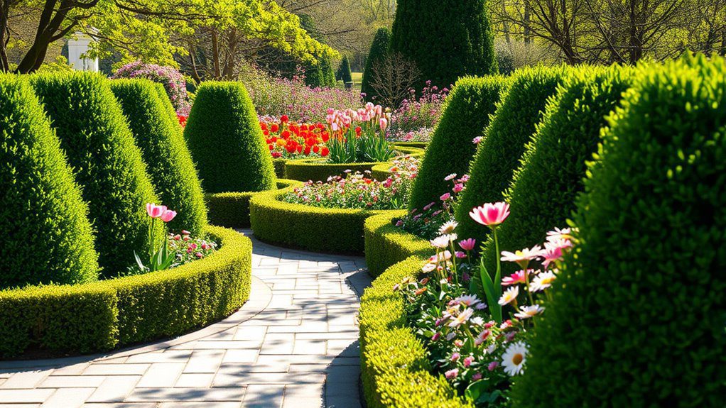 elegant garden bed borders