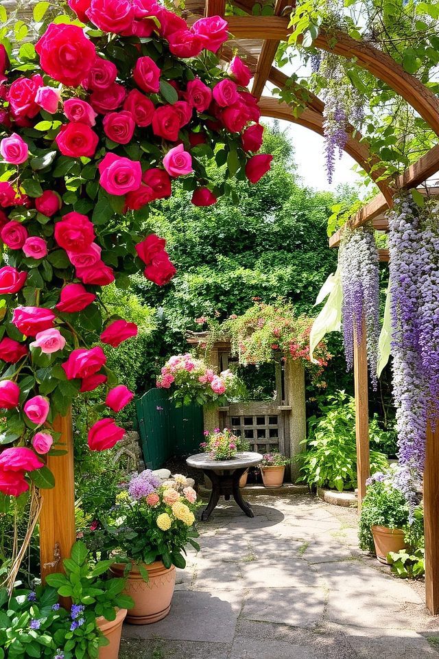 elegant garden pathways flourished
