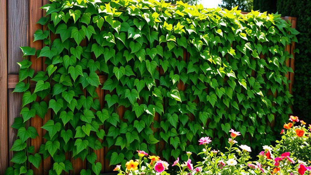 elegant ivy fence design
