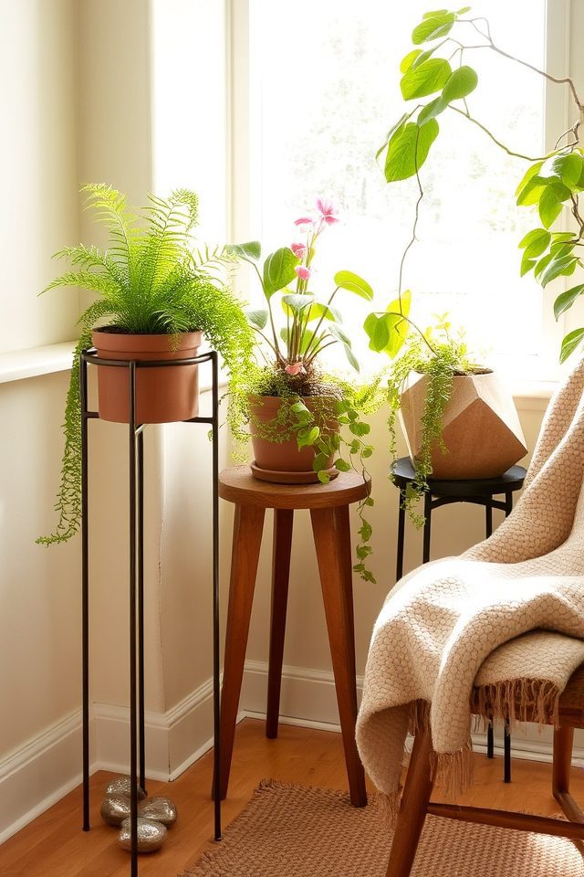 elevate indoor plant display