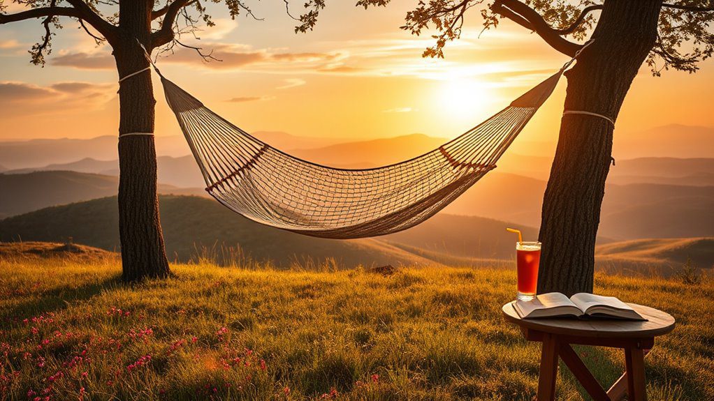 elevated hammock with views