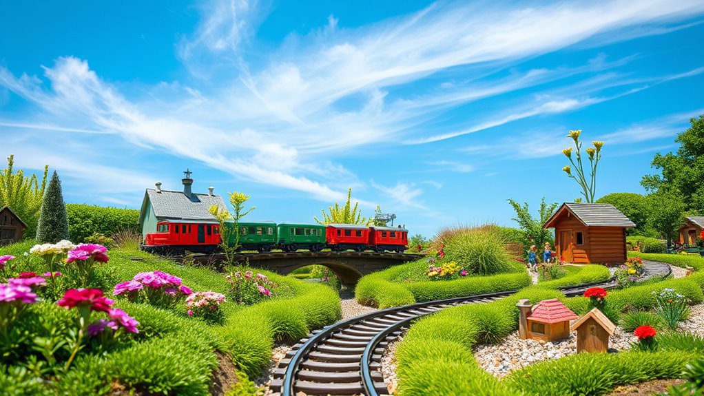 enchanted miniature garden railway