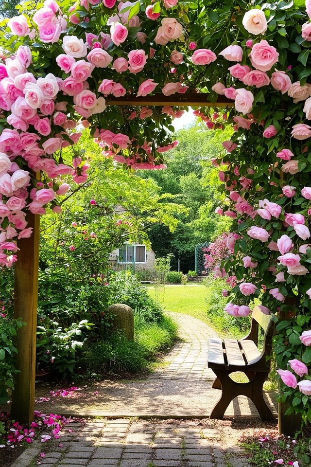 enchanting floral passageway creation