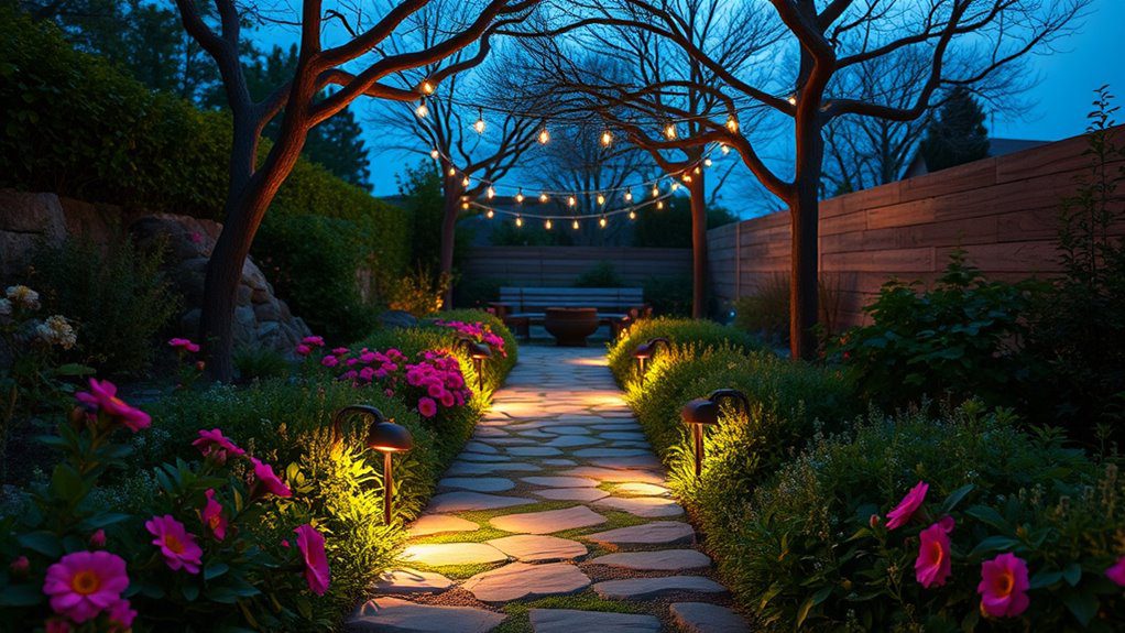 enchanting illuminated garden pathways