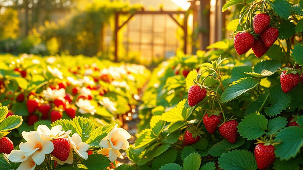 enchanting strawberry themed garden