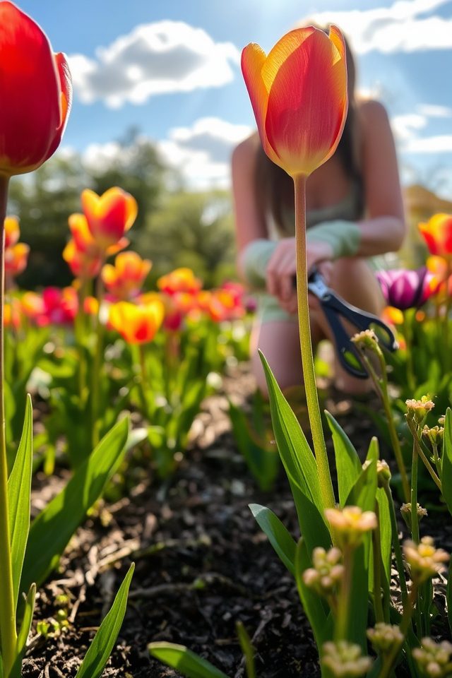 encourage longer tulip blooms