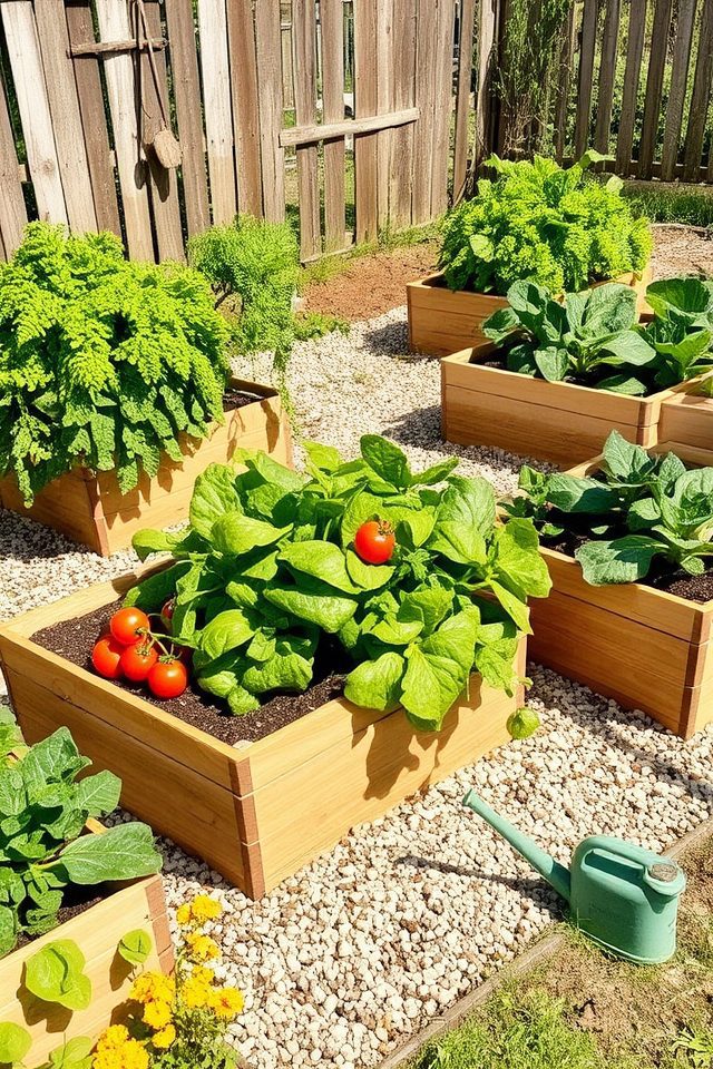 enhanced gardening with raised beds