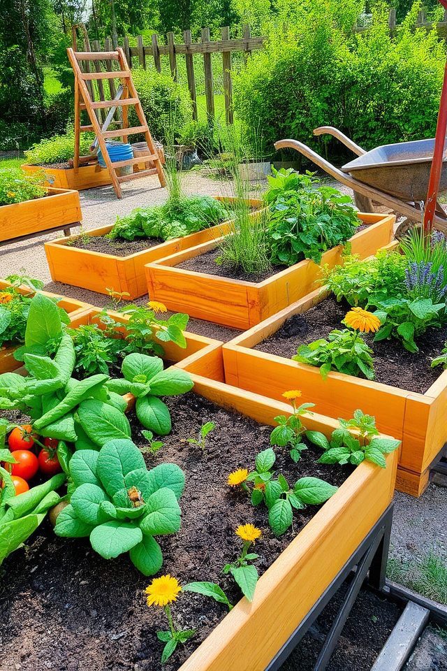 enhanced gardening with raised beds