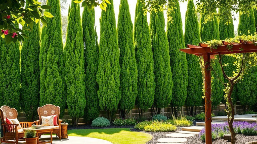 evergreens for year round privacy