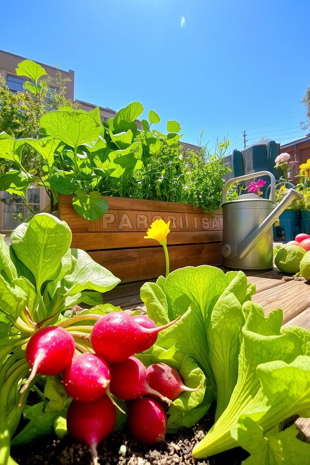 fast growing urban vegetables