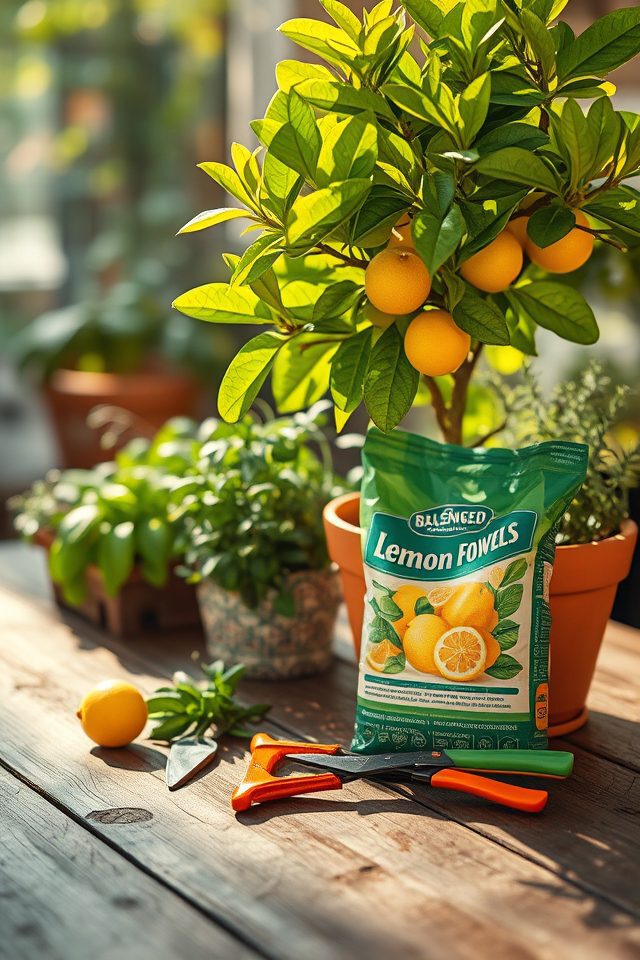 fertilize lemon trees regularly