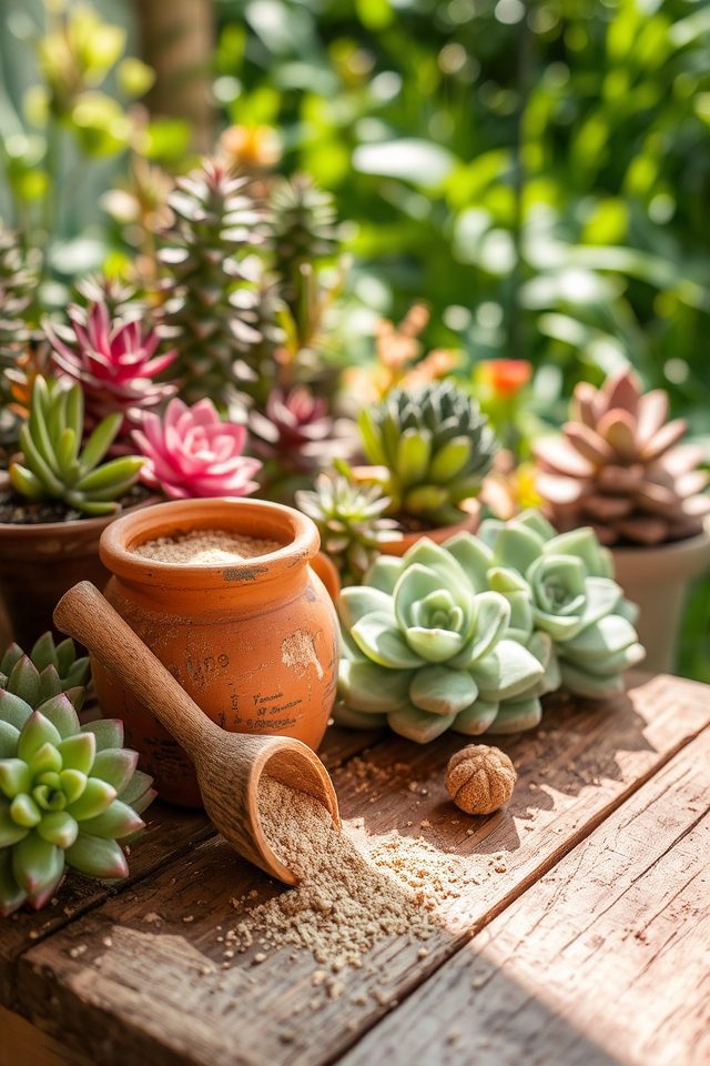 fertilize succulents very sparingly