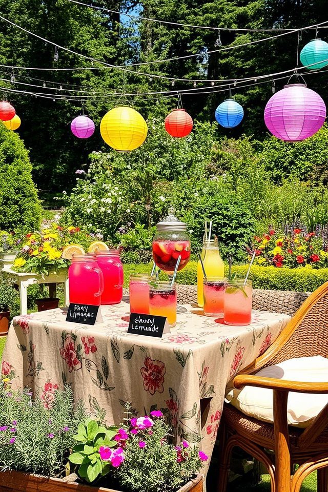 festive drink station design
