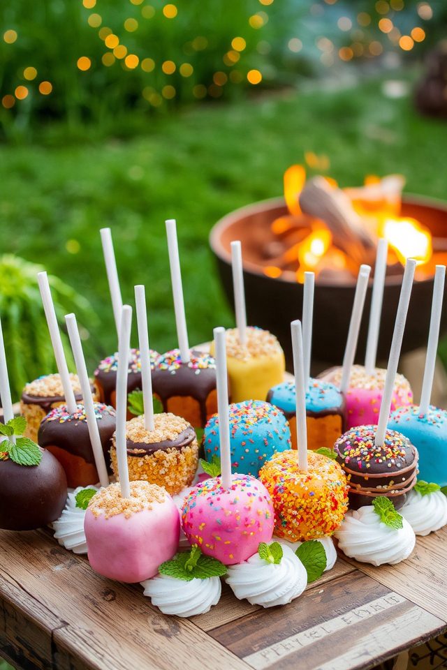 flavored marshmallow pops delight