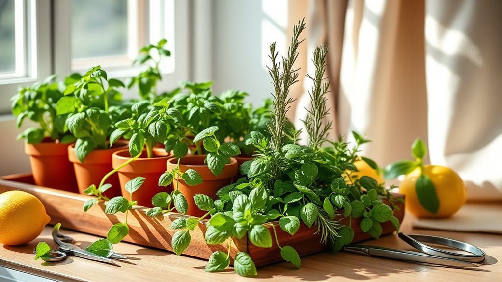 fresh herbs for cooking