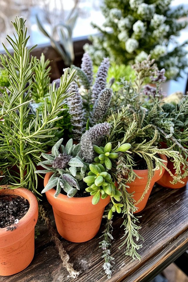 frost resistant herbs for winter