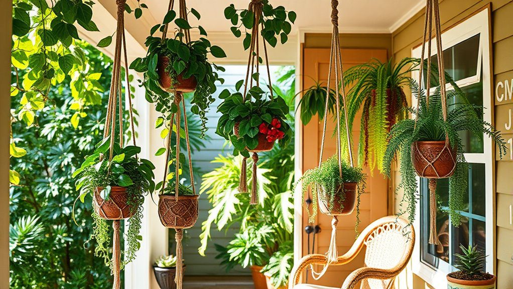 hanging greenery for aesthetics