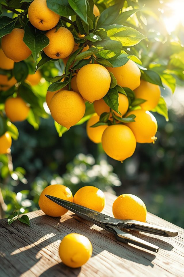 harvest fully ripe lemons