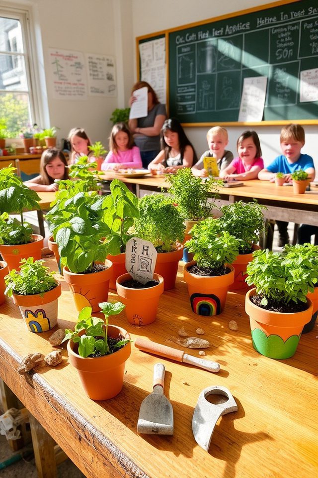 herb gardening creativity station