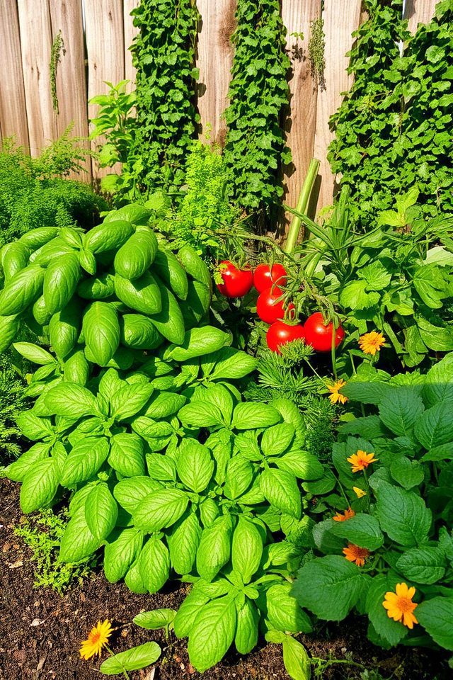 herbs enhance vegetable gardens