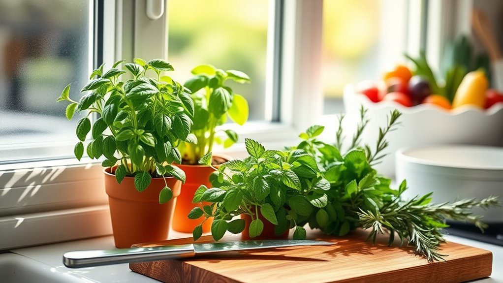 herbs thrive in containers