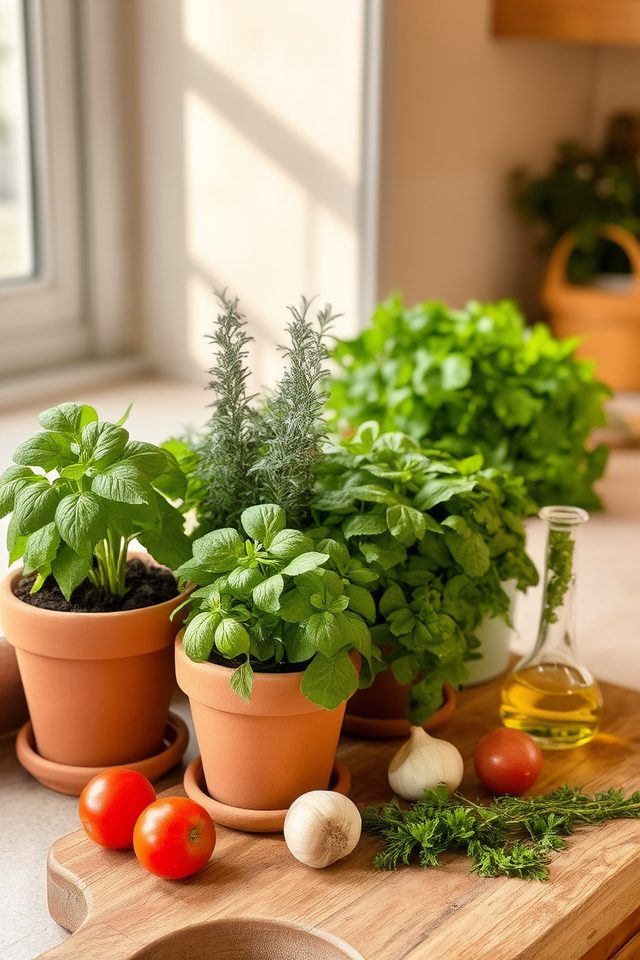 homegrown culinary herb freshness