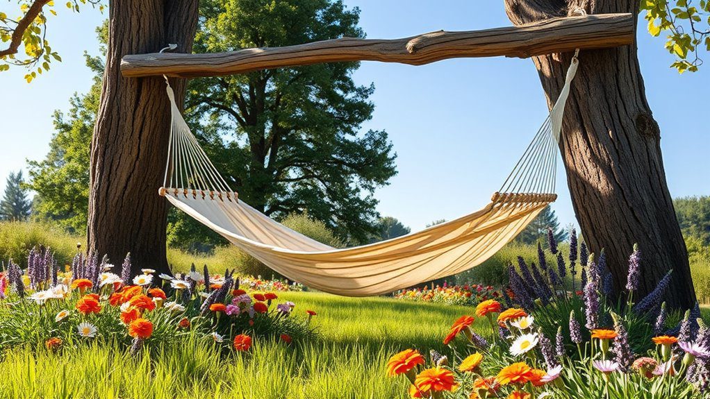 idyllic garden relaxation spot