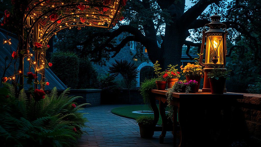 illuminated garden design artistry