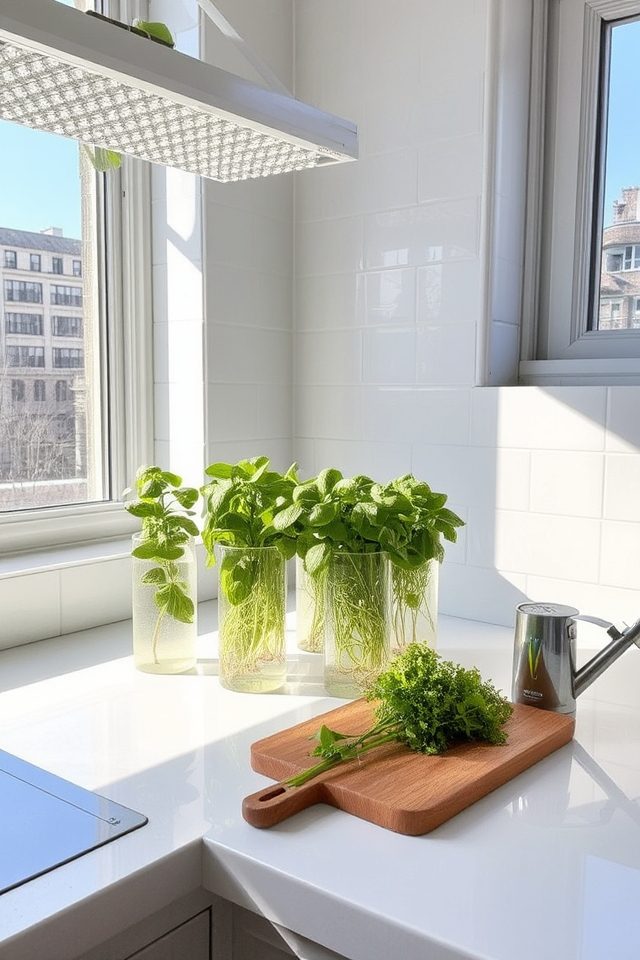 indoor hydroponic gardening setup