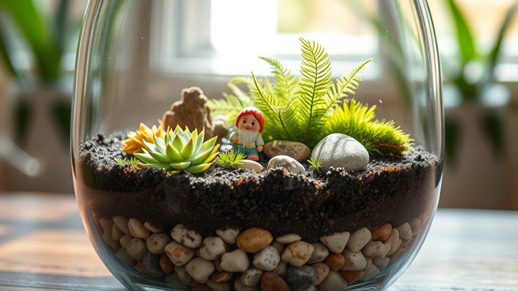 indoor terrarium display creation